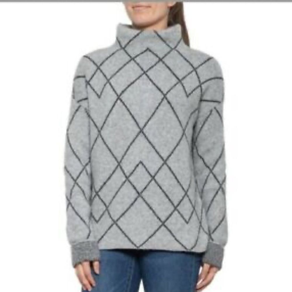 ✨ CHRISTIAN SIRIANO mock neck pattern sweater ✨